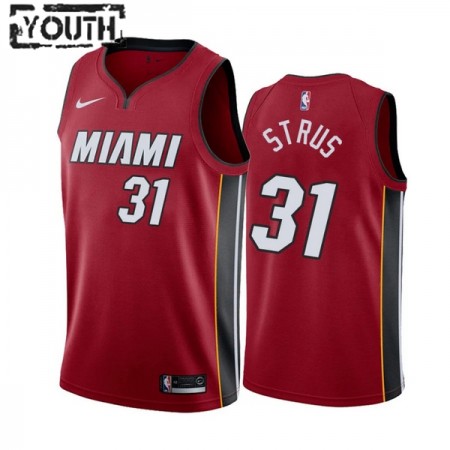 Camiseta Niños Miami Heat Max Strus 31 2022-23 Nike Statement Edition Rojo Swingman